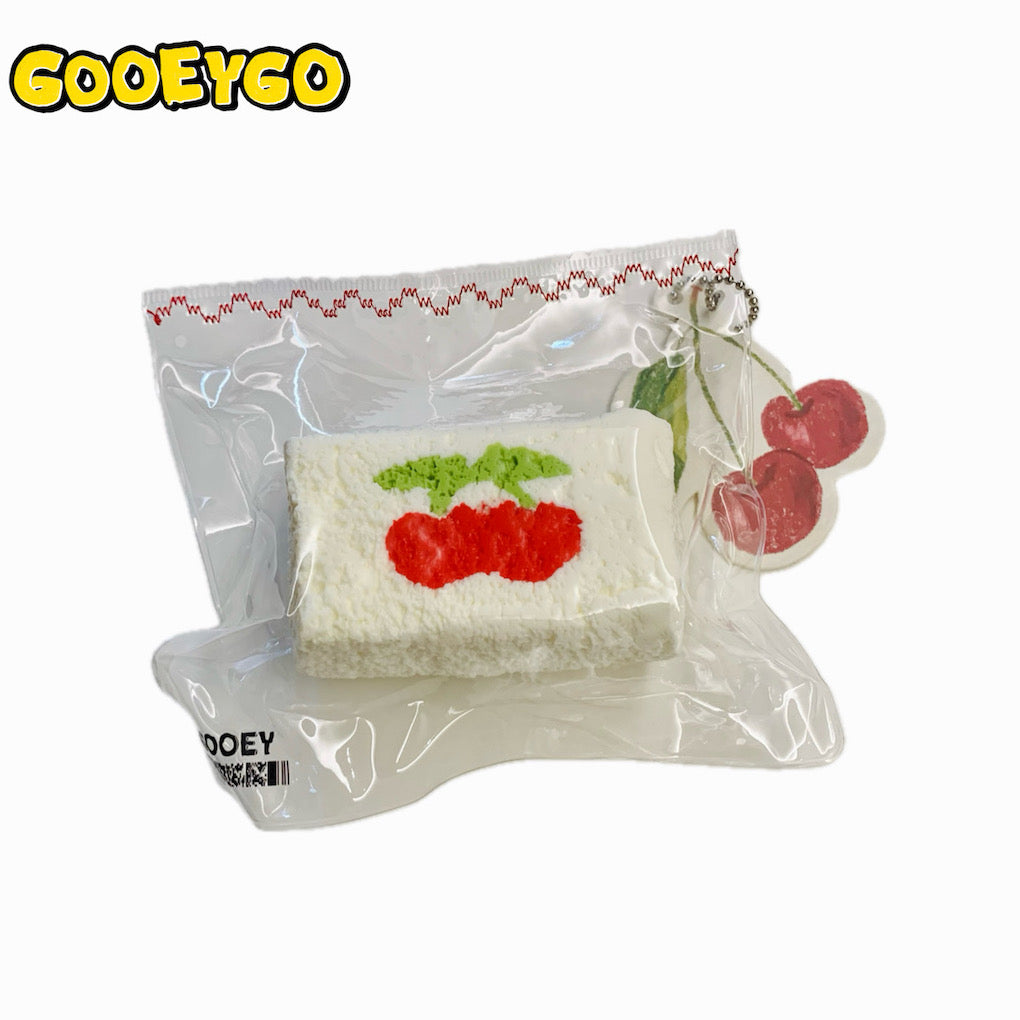 176g Cherry Toast Squishy Toy